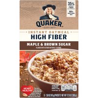 Quaker Select Starts Instant Oatmeal Maple & Brown Sugar, 12.6 Ounce