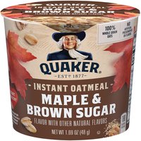 Quaker Instant Oatmeal Maple & Brown Sugar, 1.69 Ounce