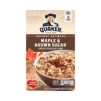 Quaker Instant Oats Maple Brown Sugar, 12.1 Ounce