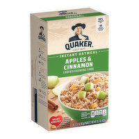 Quaker Instant Oats Apple Cinnamon, 12.1 Ounce