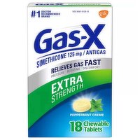 Gas-X Chewables Extra Strength Peppermint Creme - 18 Ct, 18 Each