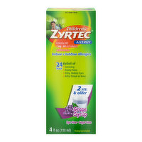 Zyrtec Children's Allergy Liquid, Oral Solution, Grape Flavored, 4 Ounce