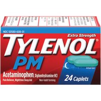 Tylenol PM Extra Strength Caplets, 24 Each