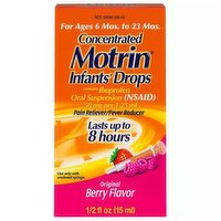 Motrin Concentrated Infants' Drops, Oral Suspension, Original Berry Flavor, 0.5 Ounce