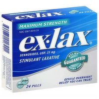 Exlax Pill Max Relief, 24 Each