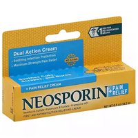 Neosporin + Pain Relief Dual Action Cream, 0.5 Ounce