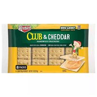 Keebler Cracker Packs Club & Cheddar Sandwich Crackers
, 11 Ounce