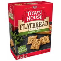 Keebler Town House Flatbread Crisps Crackers, Italian Herb, 9.5 Ounce