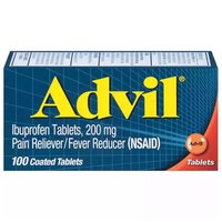 Advil Ibuprofen, 200 mg, Coated Tablets, 100 Each