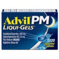 Advil PM Liqui-Gels, 20 Each