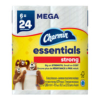 Charmin Essentials Strong Mega Rolls, 6 Each