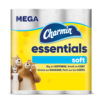 Charmin Essentials Soft Bath Tissue Mega Rolls, 6 Each