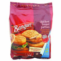 Banquet Chicken Breast Patties, 24 Ounce