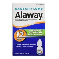 Bausch+Lomb Alaway Antihistamine Eye Drops, 0.34 Ounce
