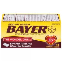 Bayer Aspirin, Coated Tablets, 325 mg, 50 Each