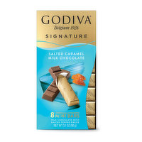 Godiva Signature Milk Chocolate Salted Caramel Bar, 3.1 Ounce