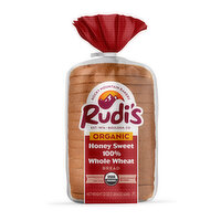 Rudi's Honey Sweet Whole Wheat Bread, 22 Ounce