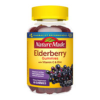 Nature Made Elderberry Gummies with Vitamin C & Zinc, 60 Each