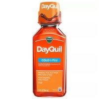 Dayquil Cold & Flu Relief Liquid, Daytime,  Original, 12 Ounce