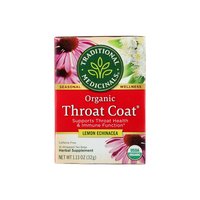 Traditional Medicinals Herbal Tea, Organic Throat Coat Lemon Echinacea, 16 Each