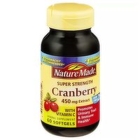 Nature Made Cranberry, Super Strength, 450 Mg, Softgels, 60 Each