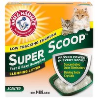 Arm & Hammer Super Scoop Clumping Cat Litter Scent, 14 Pound