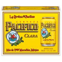 Pacifico Beer, Cans (Pack of 12), 144 Ounce