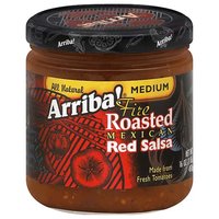 Arriba! Salsa, Fire Roasted Mexican Red Medium, 16 Ounce