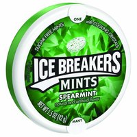 Ice Breakers Spearmint Mints Plastic Container, 1.5 Ounce