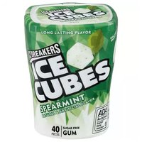 Ice Breakers Ice Cubes Gum, Spearmint, 40 Each