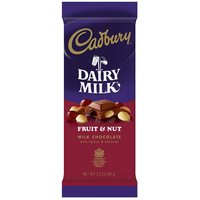 Cadbury Dairy Milk Fruit & Nut Milk Chocolate, 3.5 Ounce