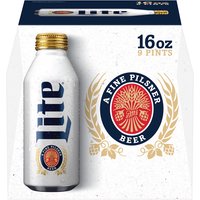 Miller Lite Beer, Aluminum Bottles (Pack of 9), 144 Ounce