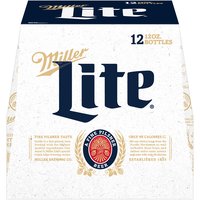 Miller Lite Pilsner Beer, Bottles (Pack of 12), 144 Ounce