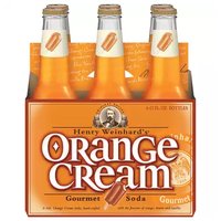Henry Weinhard's Orange Cream Gourmet Soda, Bottles (Pack of 6), 60 Each