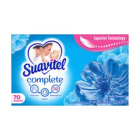 Suavitel Complete Fabric Softener Dryer Sheets, Field Flowers, 70 Each