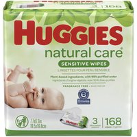 Huggies Natural Care Sensitive Baby Wipes, 192 Each