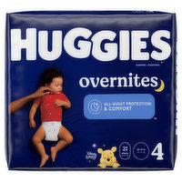 Huggies Overnite Diapers Jumbo Size 4, 21 Each