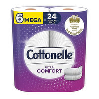 Cottonelle Ultra Comfort Mega Rolls, 6 Each