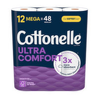 Cottonelle Ultra Comfort 12 Mega Rolls, 12 Each