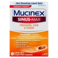 Mucinex Sm Prsr Pain & Cough, 16 Each