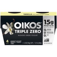 Oikos Triple Zero Vanilla Greek Yogurt, 21.2 Ounce