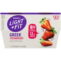 Dannon Light + Fit Nonfat Strawberry Greek Yogurt, 21.2 Ounce