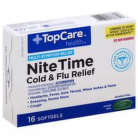 Top Care Nitetime Cold & Flu Pe Gel, 16 Each