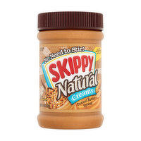 Skippy Natural Creamy Peanut Butter, 15 Ounce