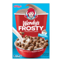 Kellogg's Wendy's Frosty Breakfast Cereal, Fiber Cereal, Chocolatey Frosty, 8.3 Ounce