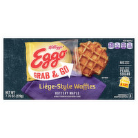 Eggo Grab & Go Liege Style Maple Waffles, 4 Each