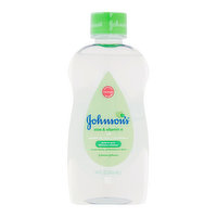 Johnson's Baby Oil, Aloe Vera, 14 Ounce