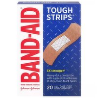 Band-Aid Tough Strips Adhesive Bandages, 20 Each