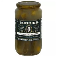 Bubbies Pickles, Kosher Dill, 33 Ounce