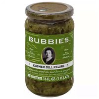 Bubbies Kosher Dill Relish , 16 Ounce